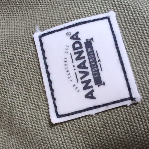 ANVANDA of Stockholm Duffle Bag / Backpack Green Canvas And Leather - Picture 2 of 16